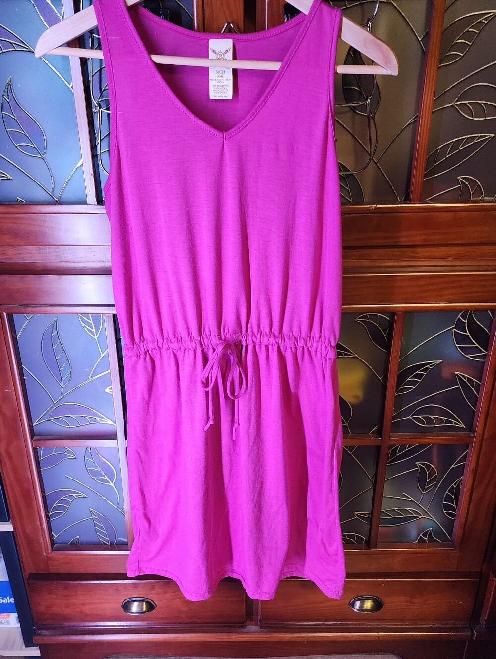 Faded Glory Bright Purple V-Neck Dress